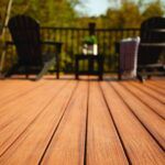 Close up image of timber decking boards used to build an outdoor deck | Featured Image for the Decking Timber Brisbane Page of Versace Timbers.